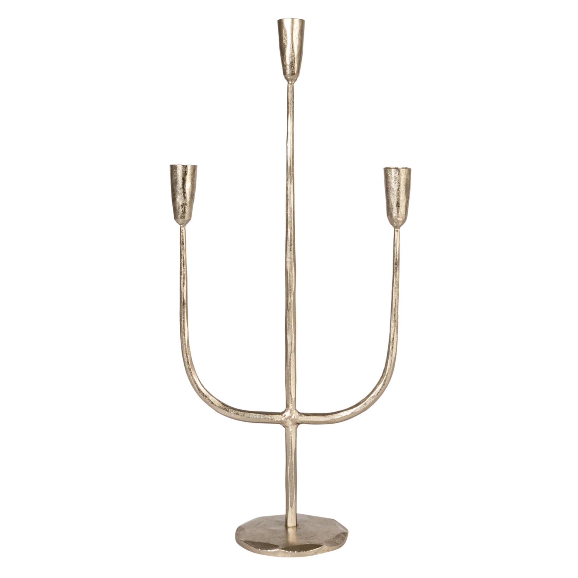 Hello Honey® 21.5" Silver Metal Candelabra